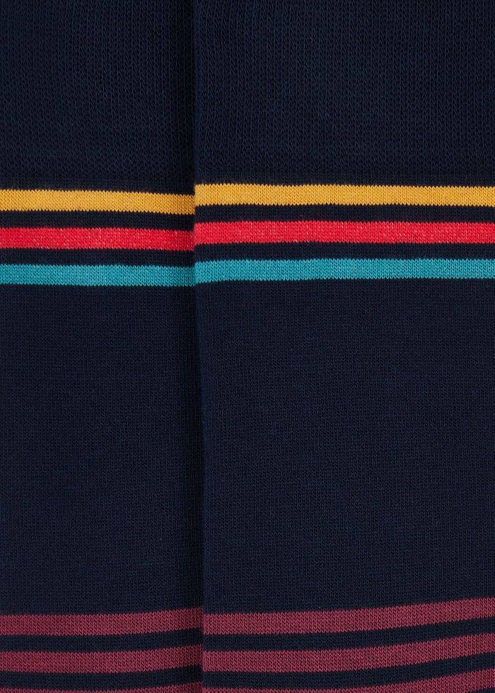 Paul Smith Navy 'Artist Stripe' Lorenzo Sock
