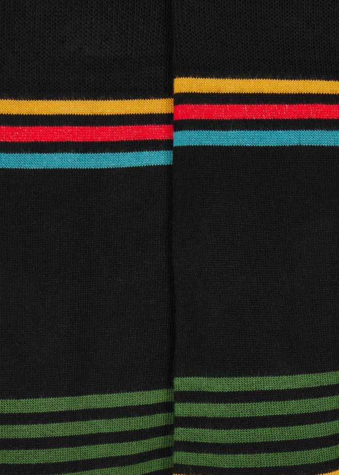 Paul Smith Black 'Artist Stripe' Sock Lorenzo