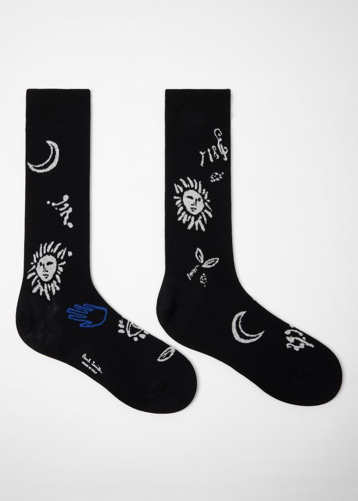 Paul Smith Men's Sock Ink Spot Motifs