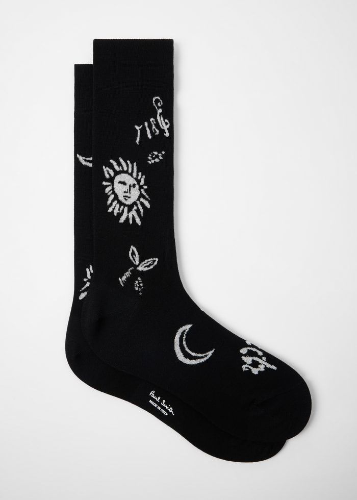 Paul Smith Men's Sock Ink Spot Motifs