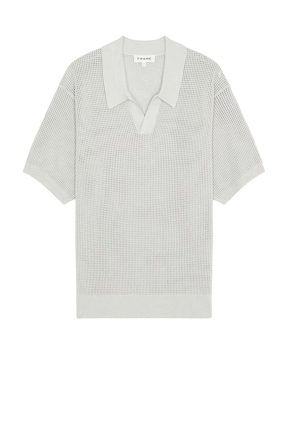 Frame Open Weave Polo Sweater