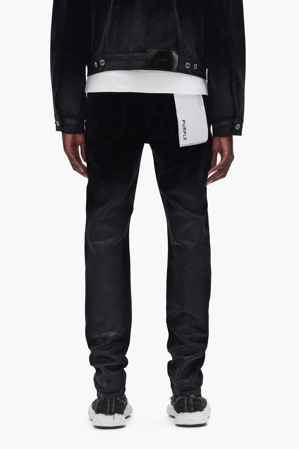 Purple Flock Dipped Jeans