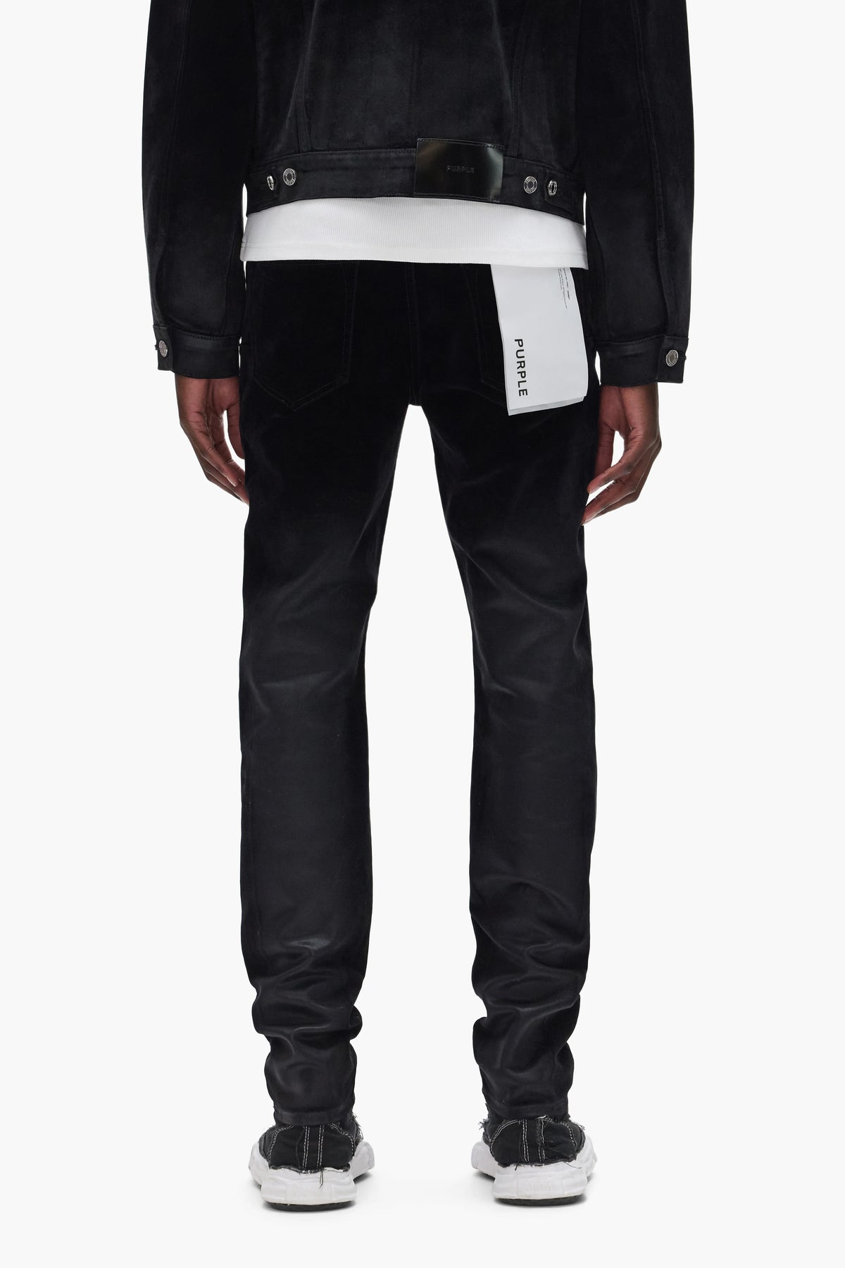 Purple Flock Dipped Jeans