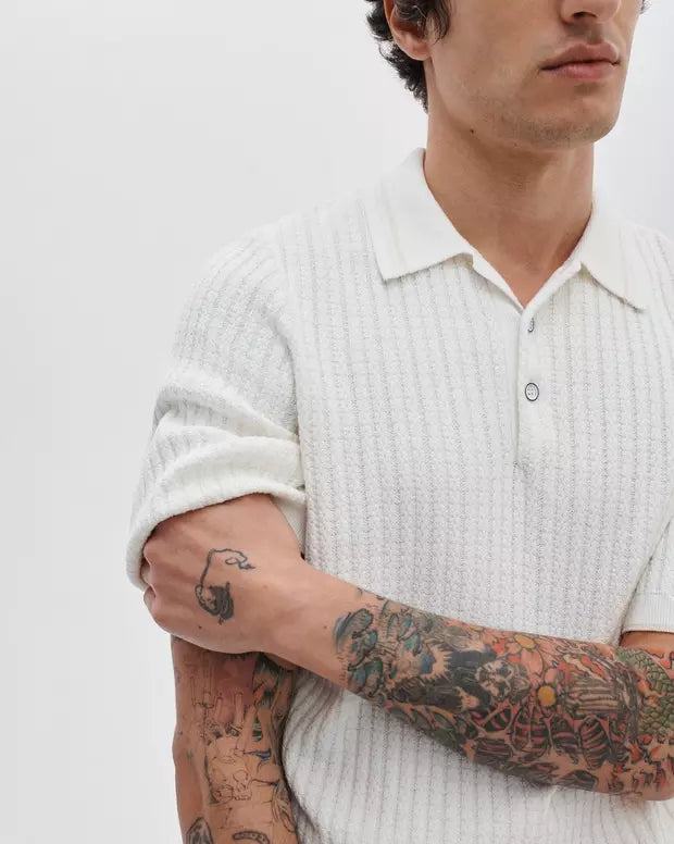 Rag & Bone Harvey Rib Polo