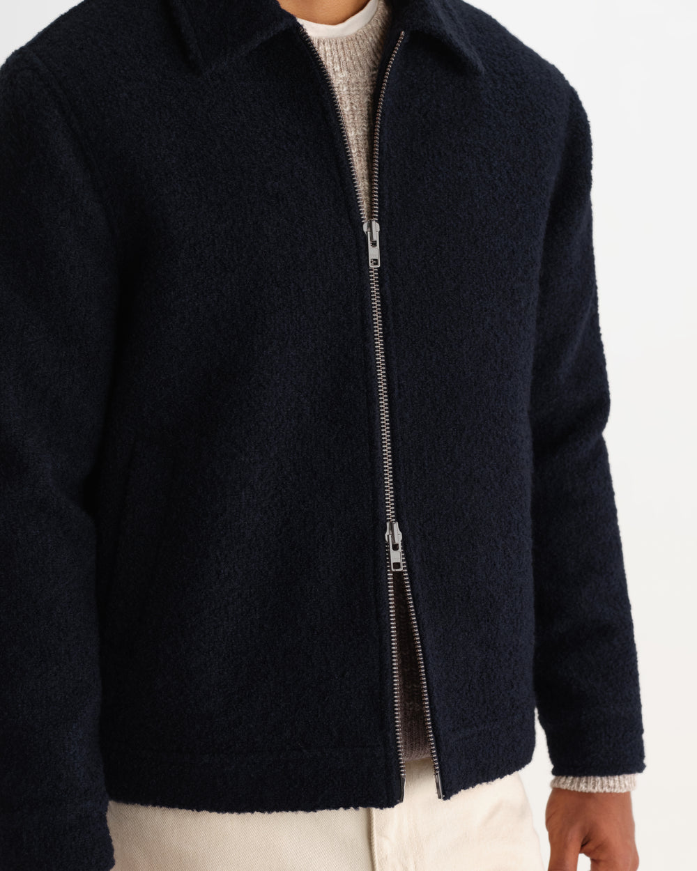 Wax London Heath Jacket Wool Blend Boucle