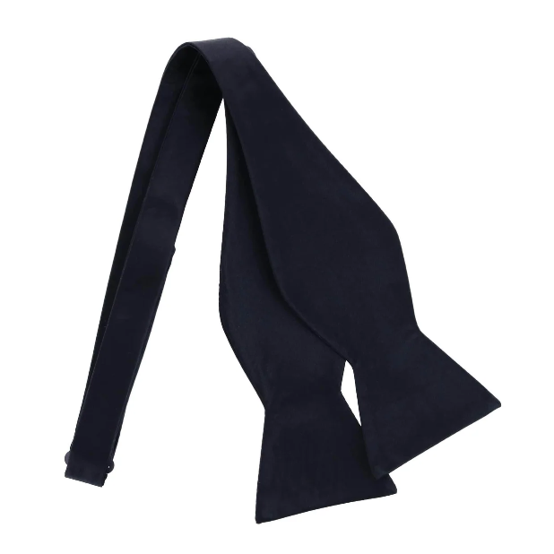 Trafalgar Sutton Solid Color Silk Self-Tie Bow Tie