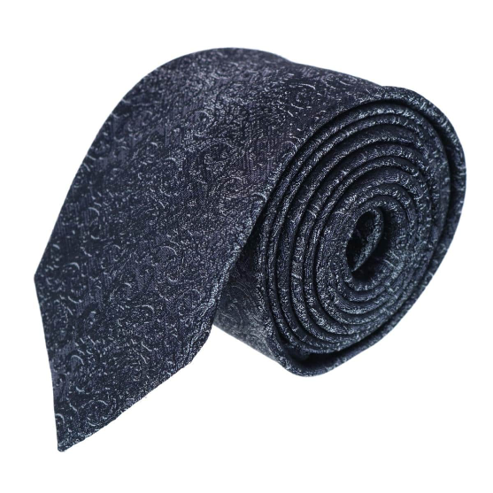Trafalgar Esteban Scrolling Vines Tone on Tone Patterned Silk Necktie