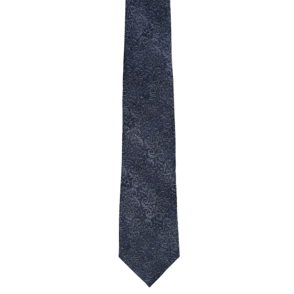 Trafalgar Esteban Scrolling Vines Tone on Tone Patterned Silk Necktie