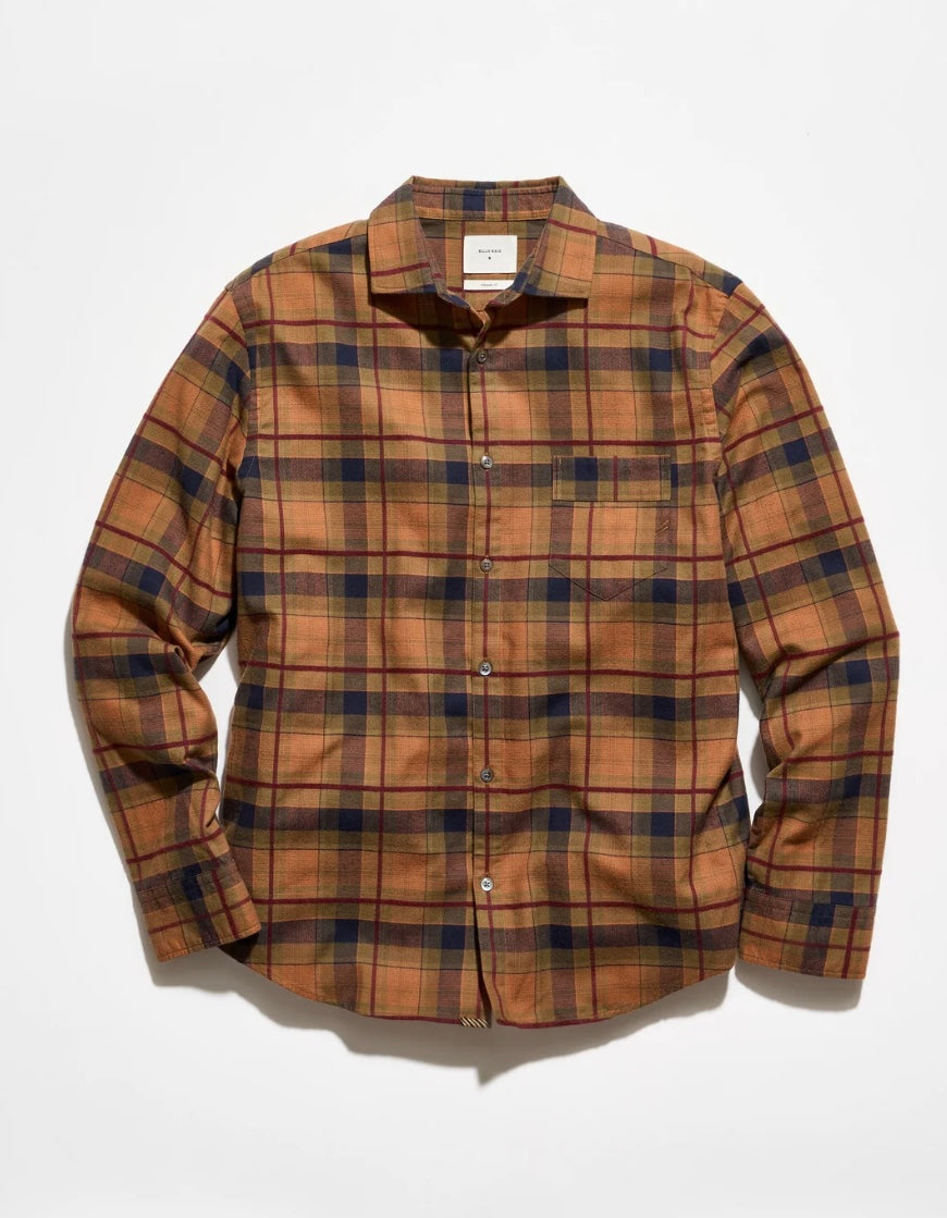 Billy Reid Textured Bold Plaid Pickwick Shirt