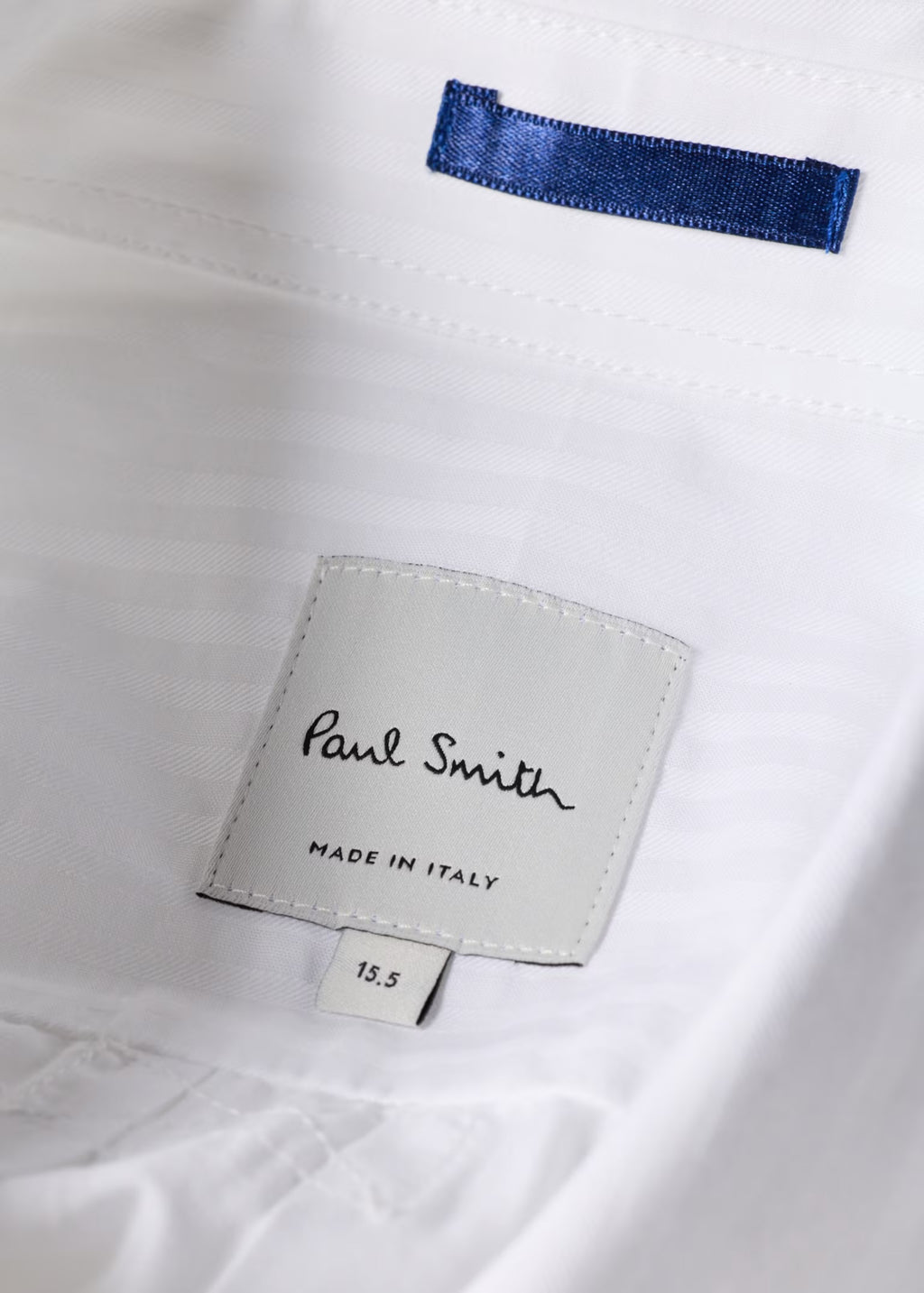 Paul Smith White Twill-Stripe Western Shirt