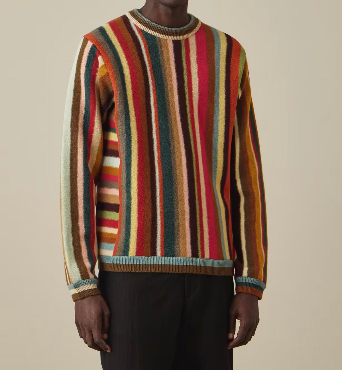 Paul Smith Boiled Merino Wool 'Signature Stripe Sweater
