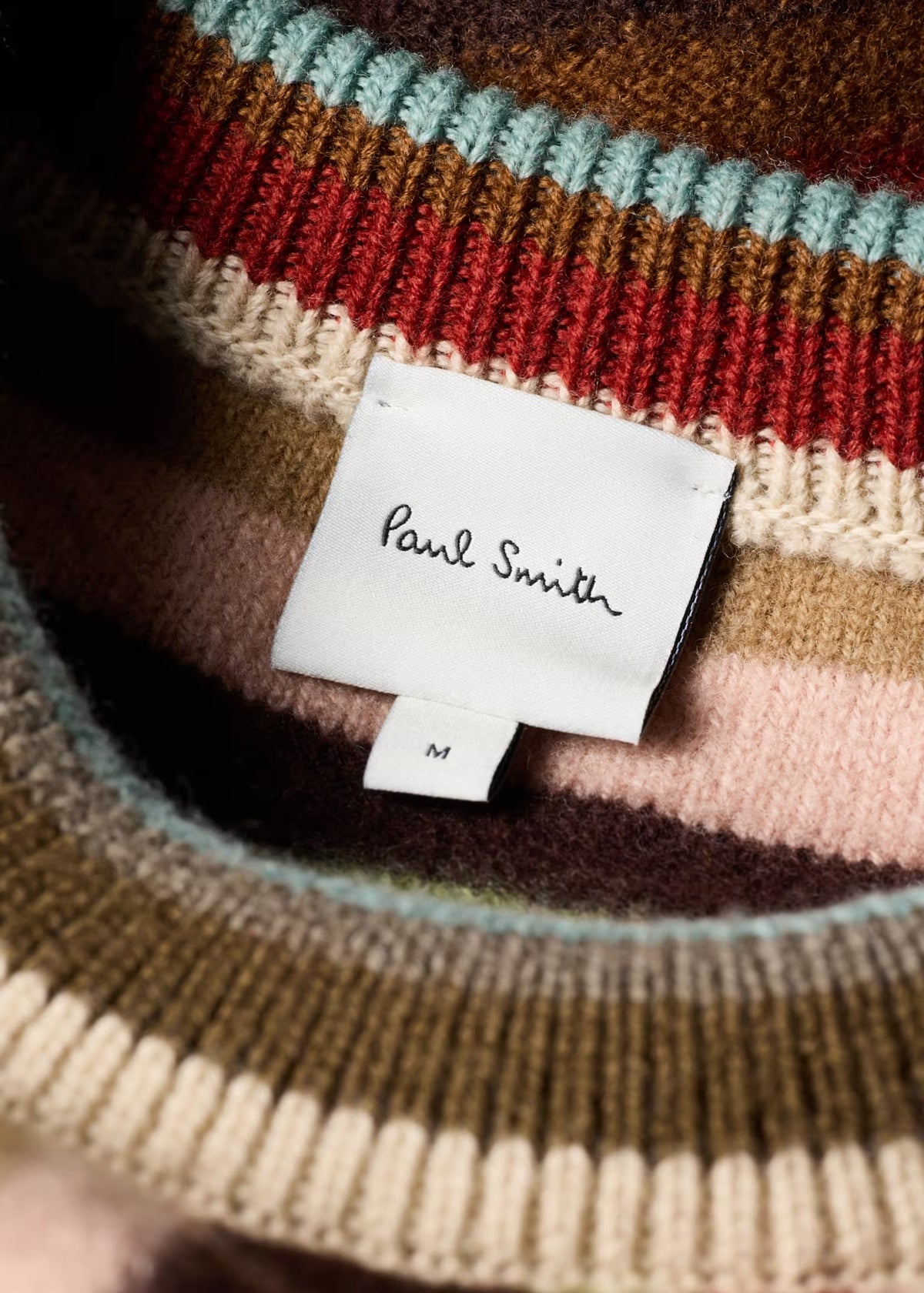 Paul Smith Boiled Merino Wool 'Signature Stripe Sweater