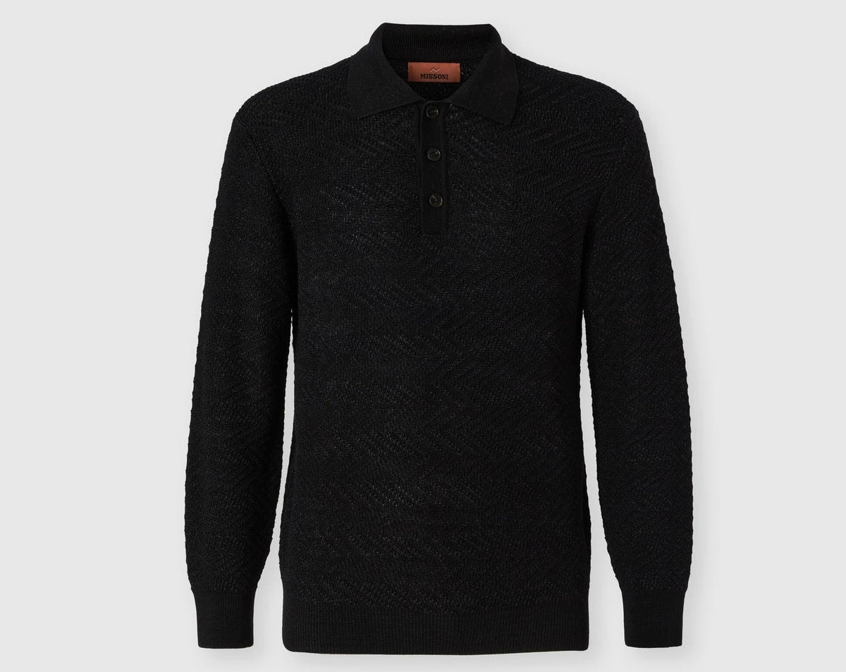 MIssoni Long Sleeve Polo