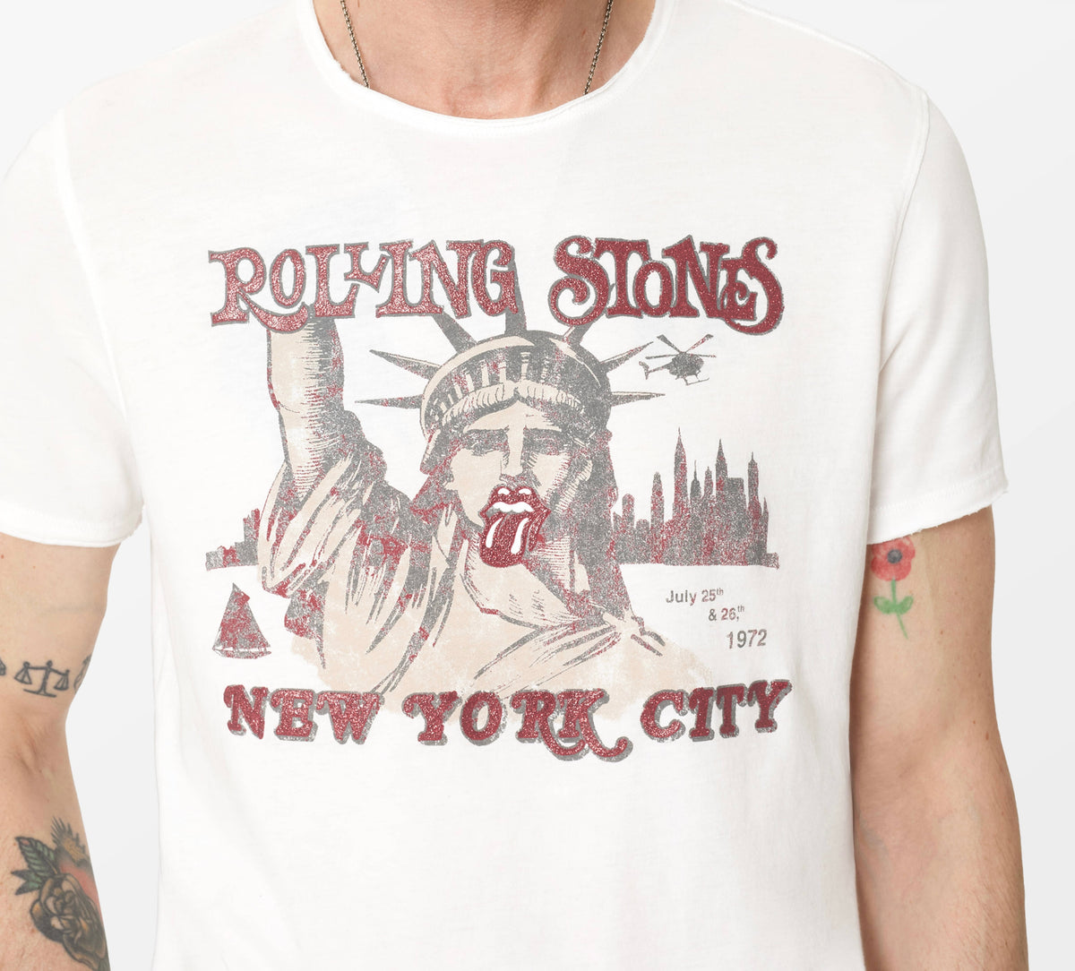 John Varvatos SS Raw Edge Tee - Stones NYC
