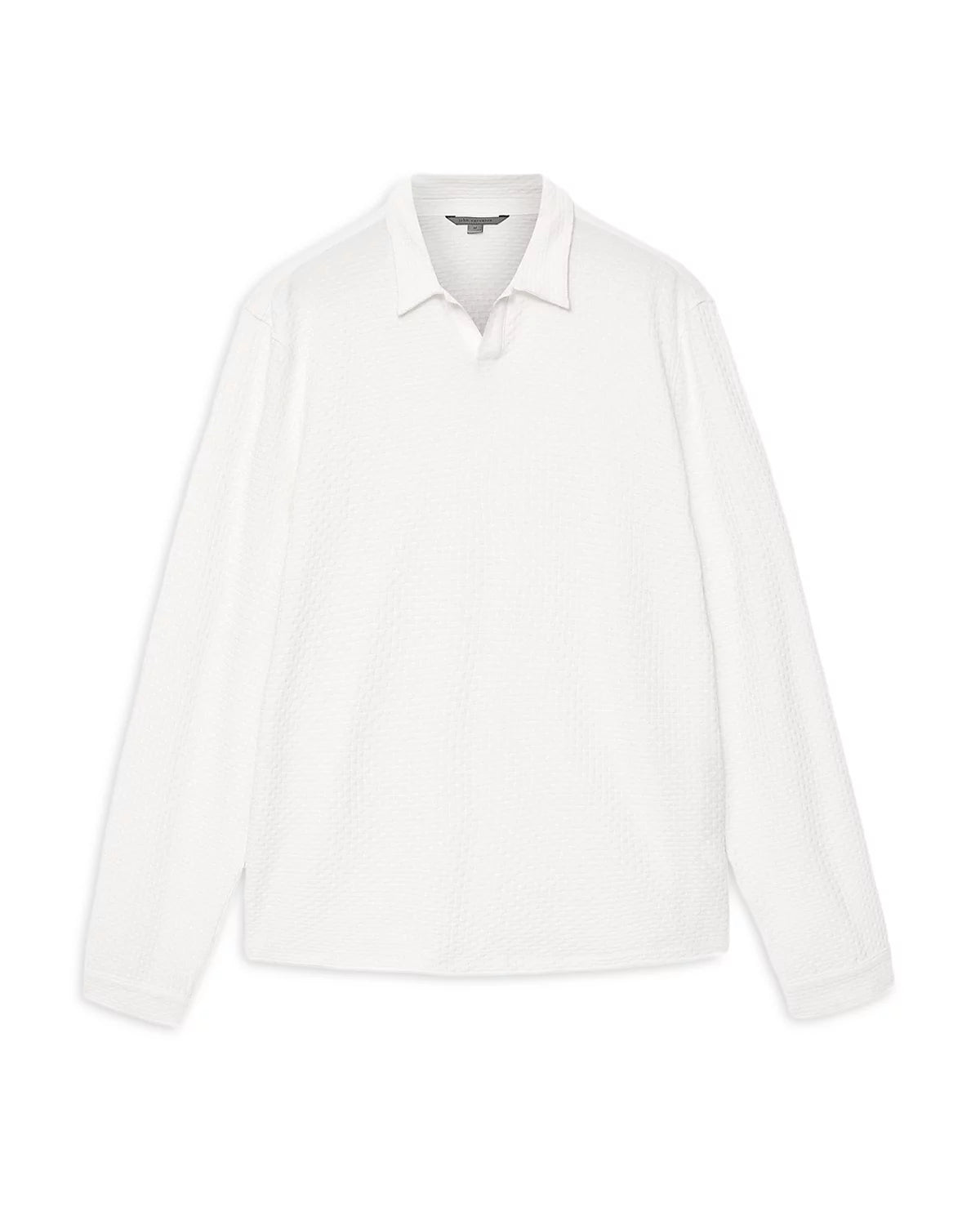 John Varvatos Zack LS Johnny Polo in Basket Stitch