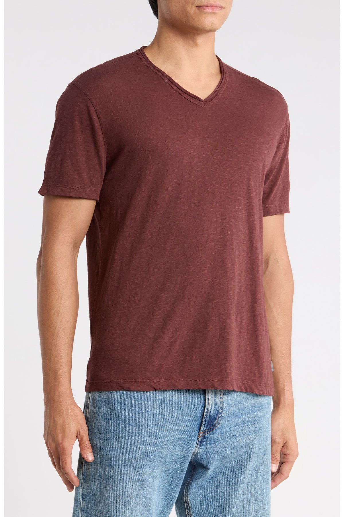 John Varvatos Miles Slub V-Neck