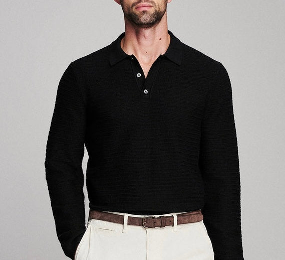 Billy Reid Long Sleeve Lachlan Links Polo