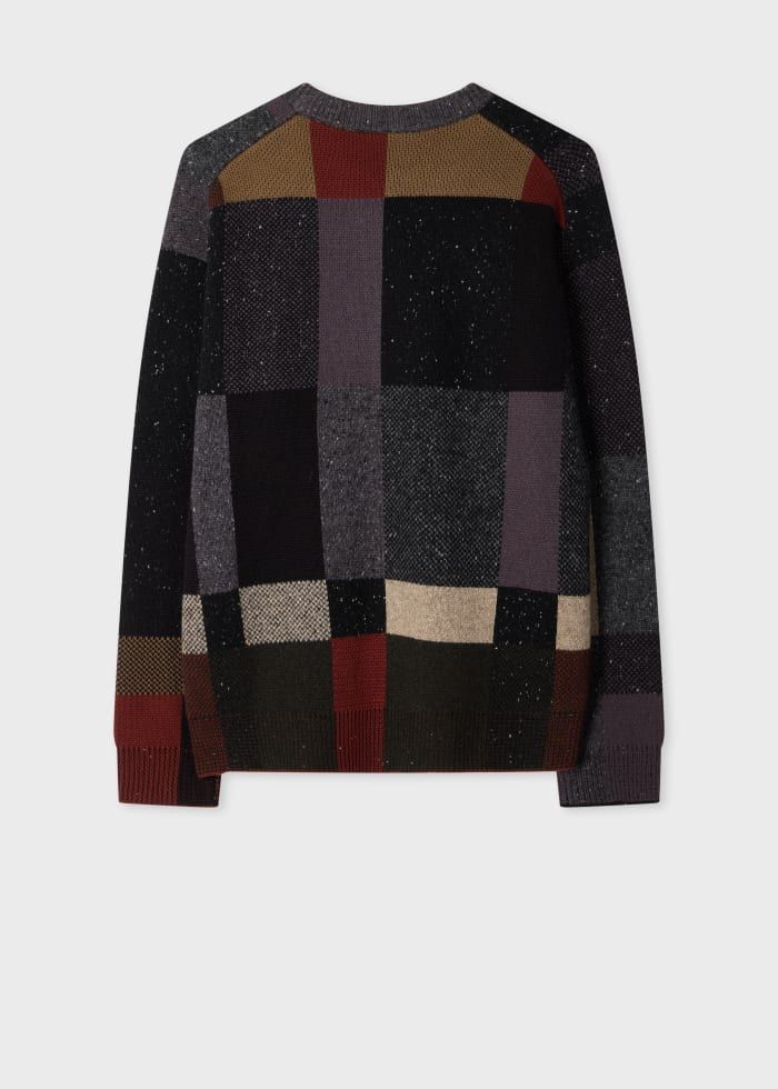Paul Smith Mens Sweater Crew Neck Black Melange