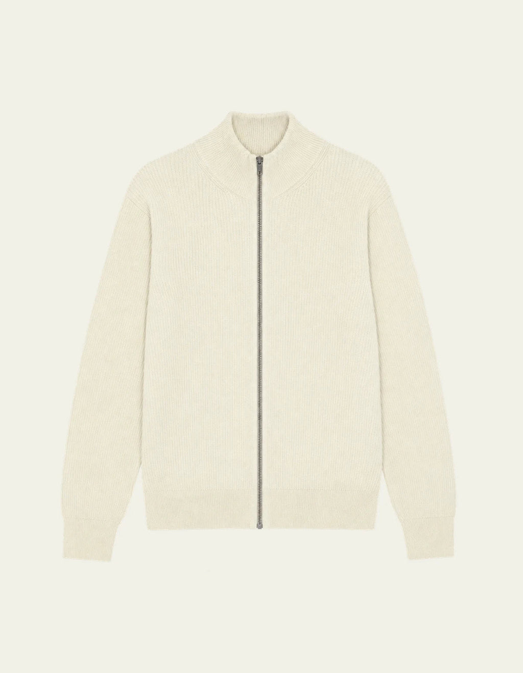 Les Deux Wool Rib Zipper Knit