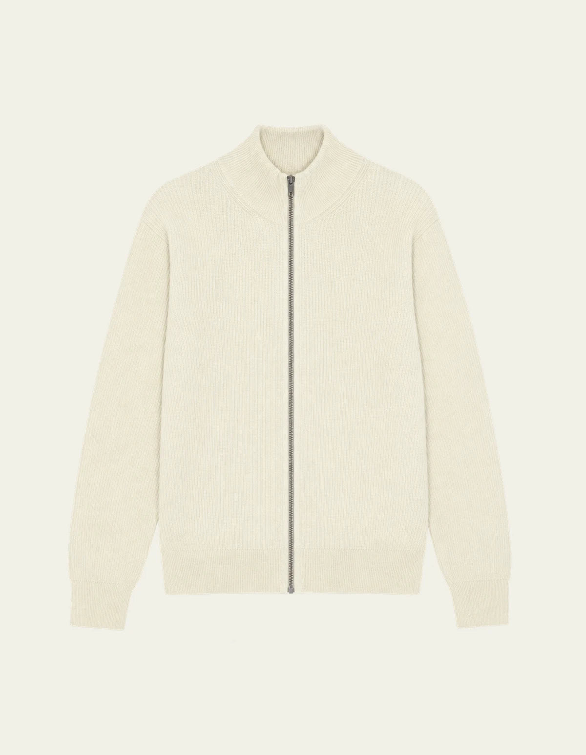 Les Deux Wool Rib Zipper Knit