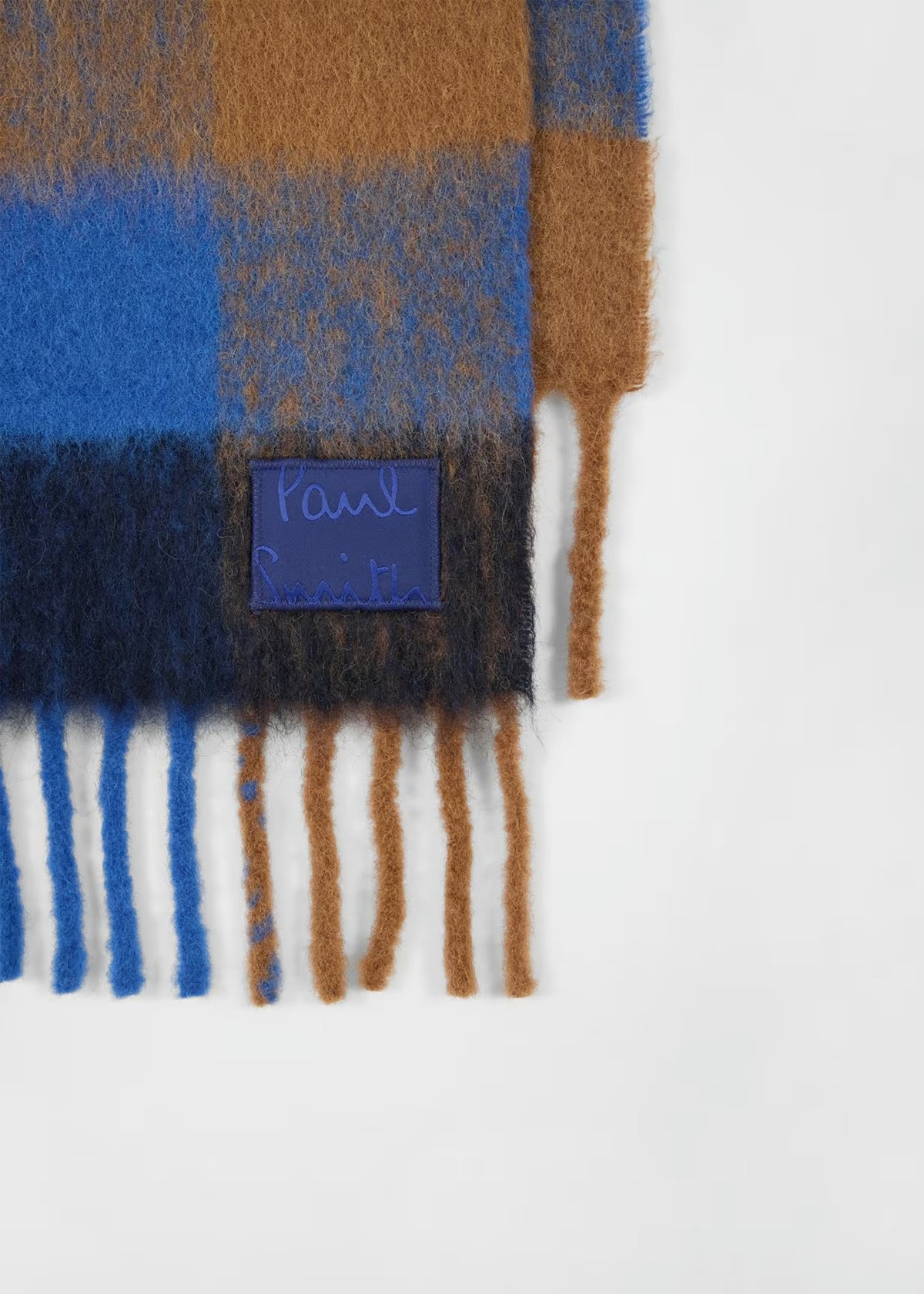 Paul Smith Alex Brushed Checkered Scarf