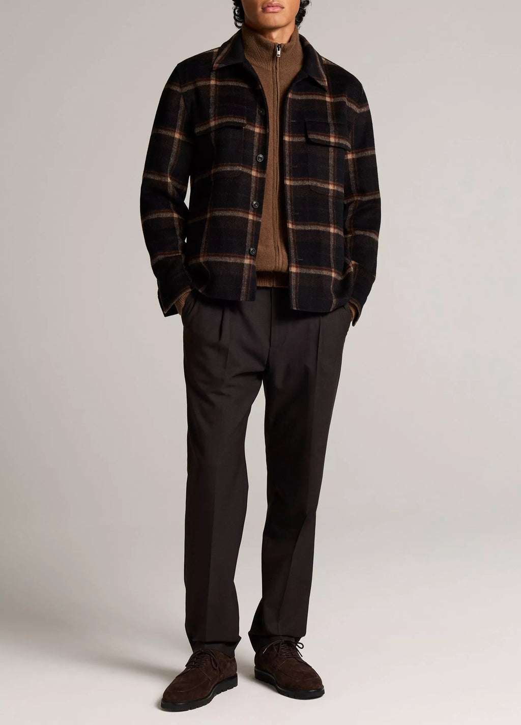 Vince Nova Plaid Splitable Shirt jacket