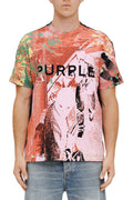 Purple Textured Jersey SS Tee