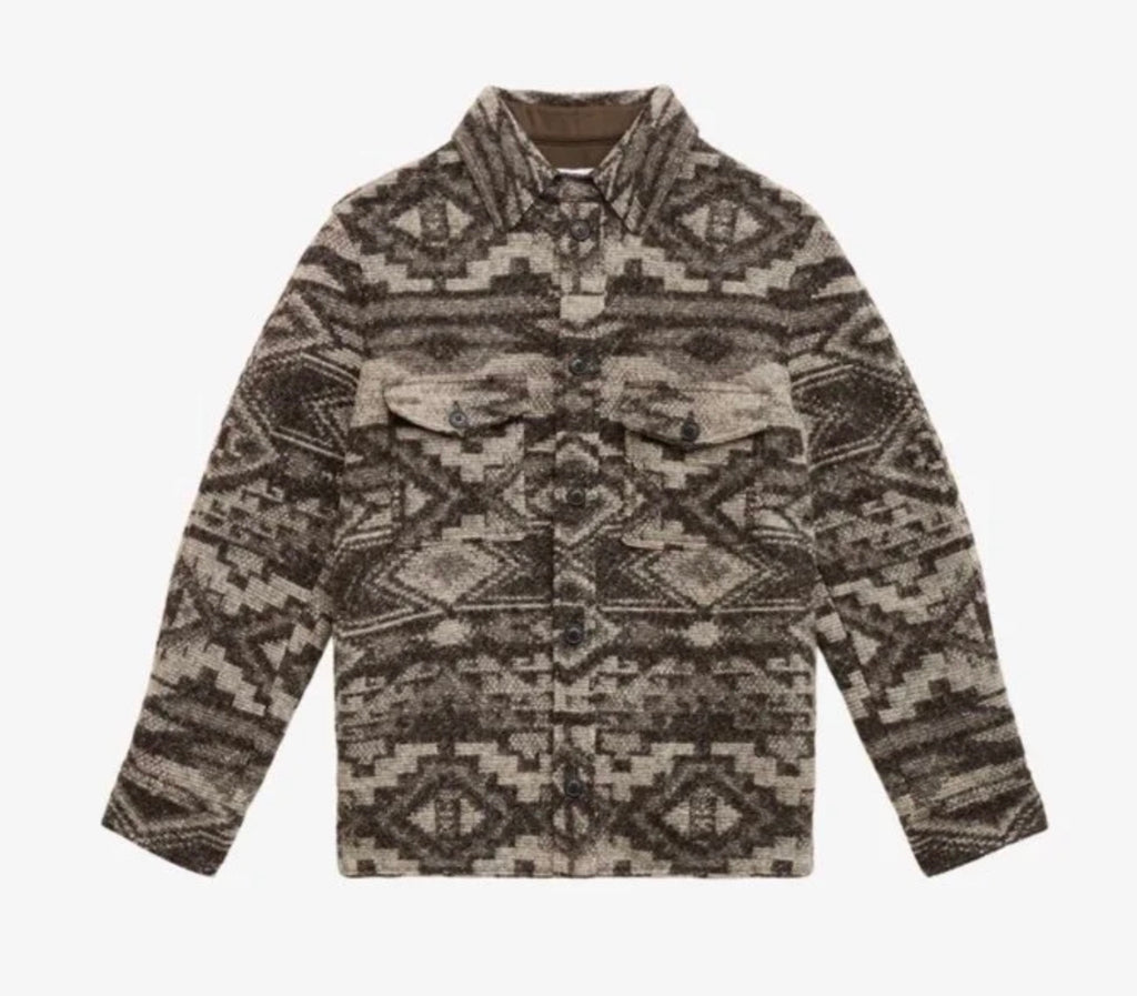 Isabel Marant Kervon Patterned Wool Blend Jacket