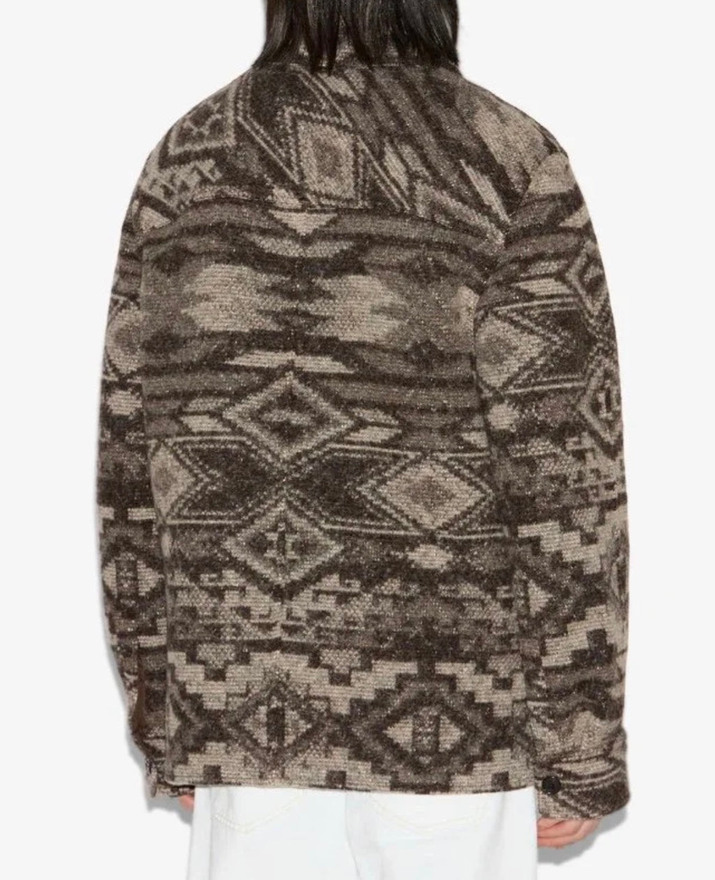 Isabel Marant Kervon Patterned Wool Blend Jacket