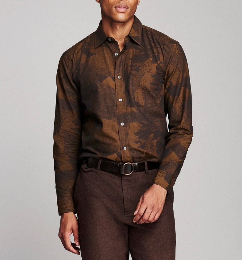 Billy Reid Archive Peacock Cypress Shirt