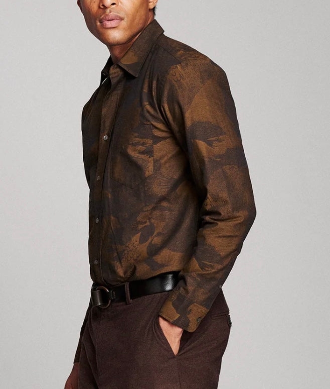 Billy Reid Archive Peacock Cypress Shirt