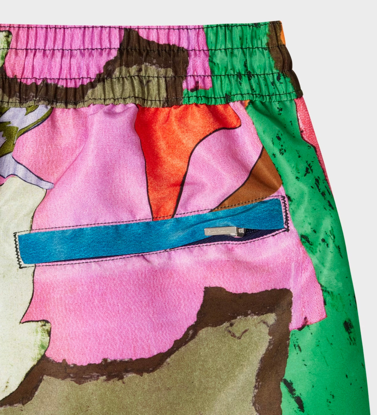 Paul River Collage Print Swim Shorts