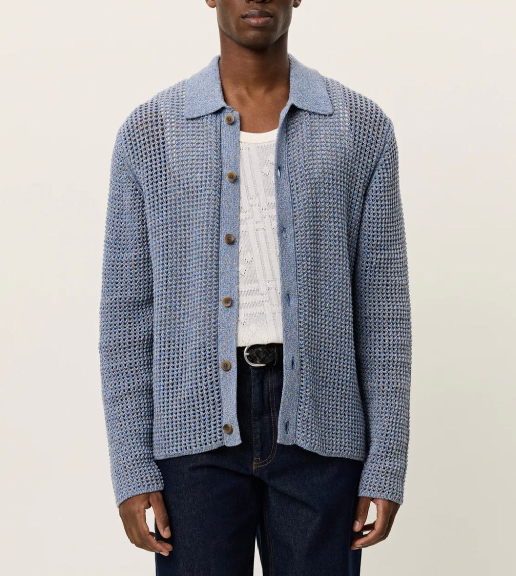 Les Deux Gerald Long-Sleeve Knitted Shirt