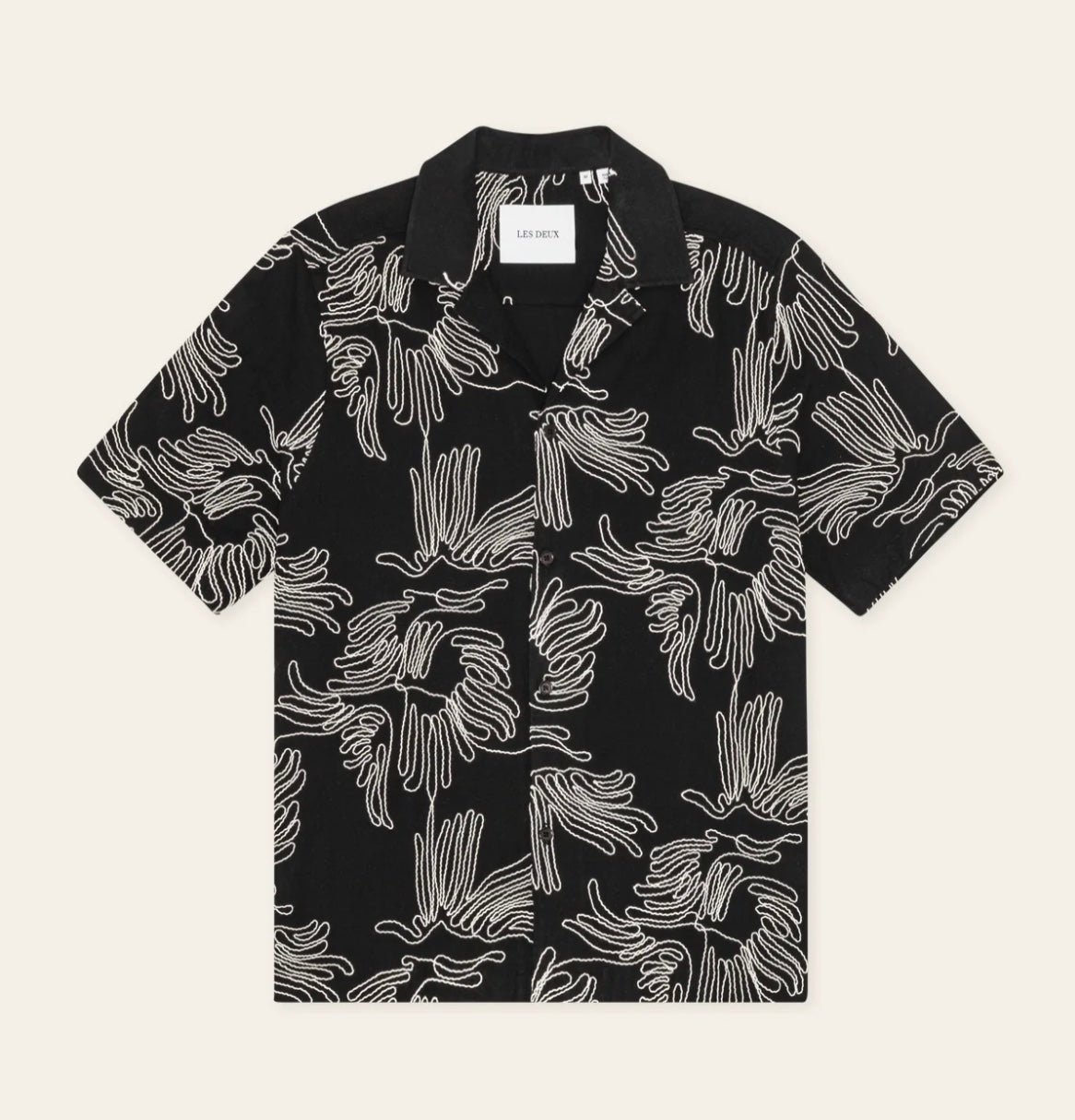 Les Deux Liam Flower Short-Sleeve Shirt