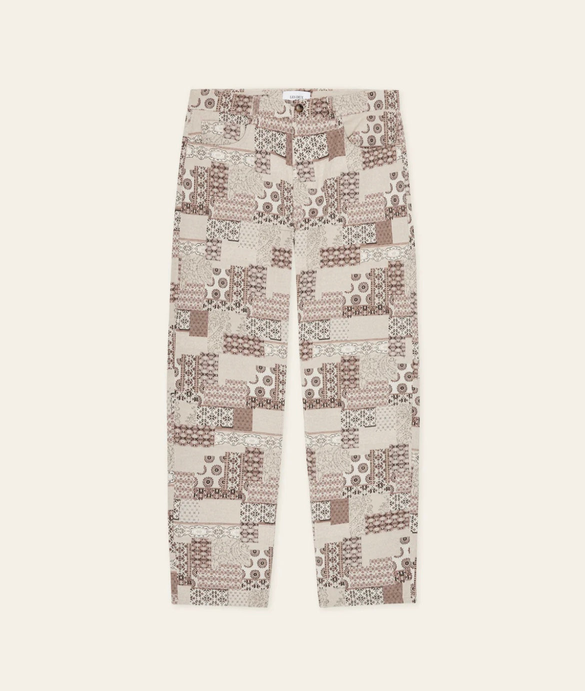 Les Deux Ryder Patchwork Jacquard Pants
