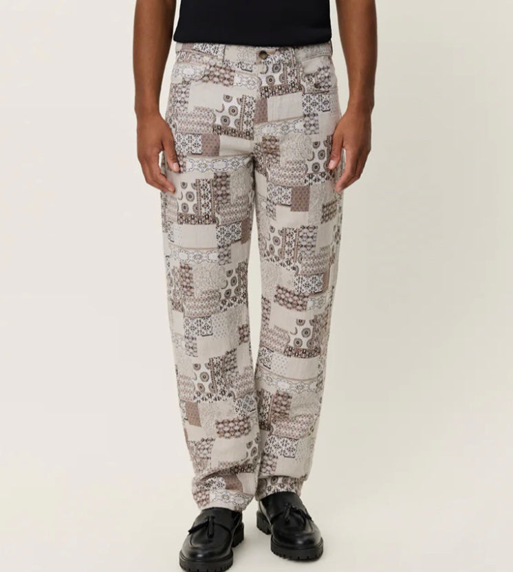 Les Deux Ryder Patchwork Jacquard Pants