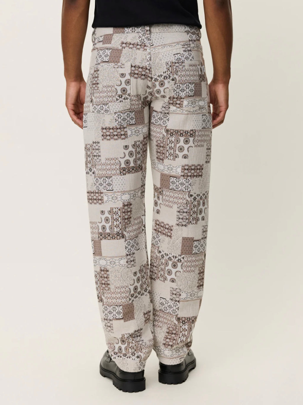 Les Deux Ryder Patchwork Jacquard Pants