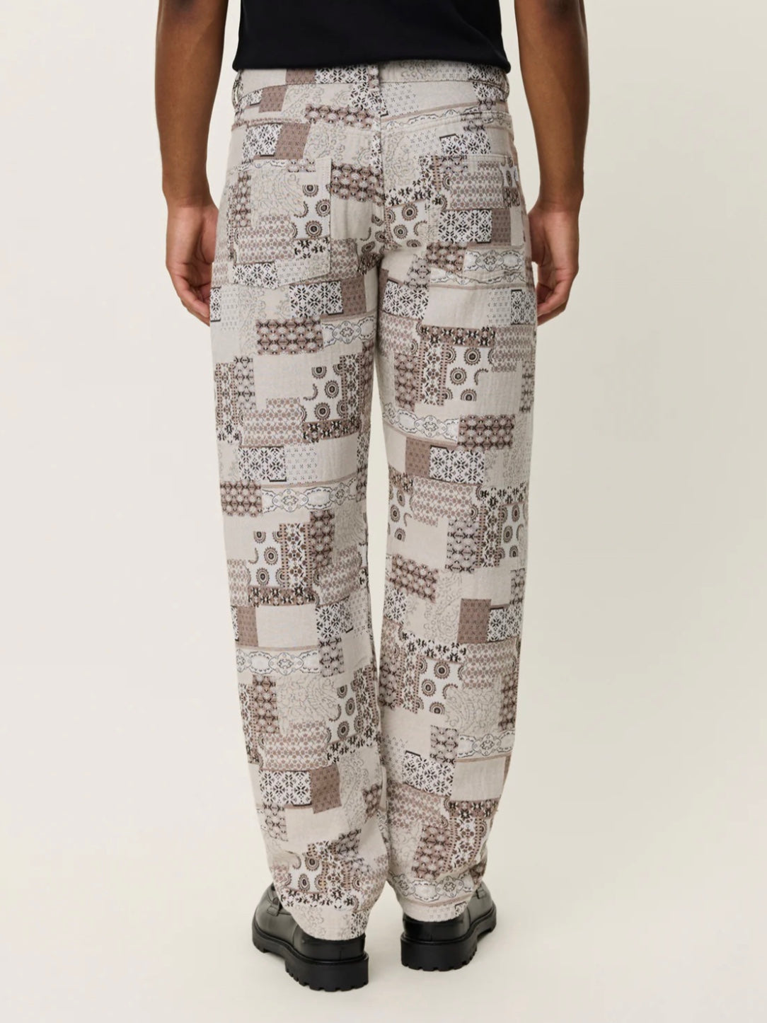 Les Deux Ryder Patchwork Jacquard Pants
