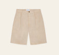 Les Deux Reece Pleated Slub Shorts
