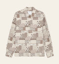 Les Deux Layton Patchwork Jacquard Overshirt