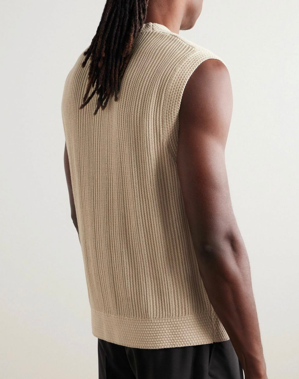 NN.07  Reece Ribbed Organic Cotton Sweater Vest