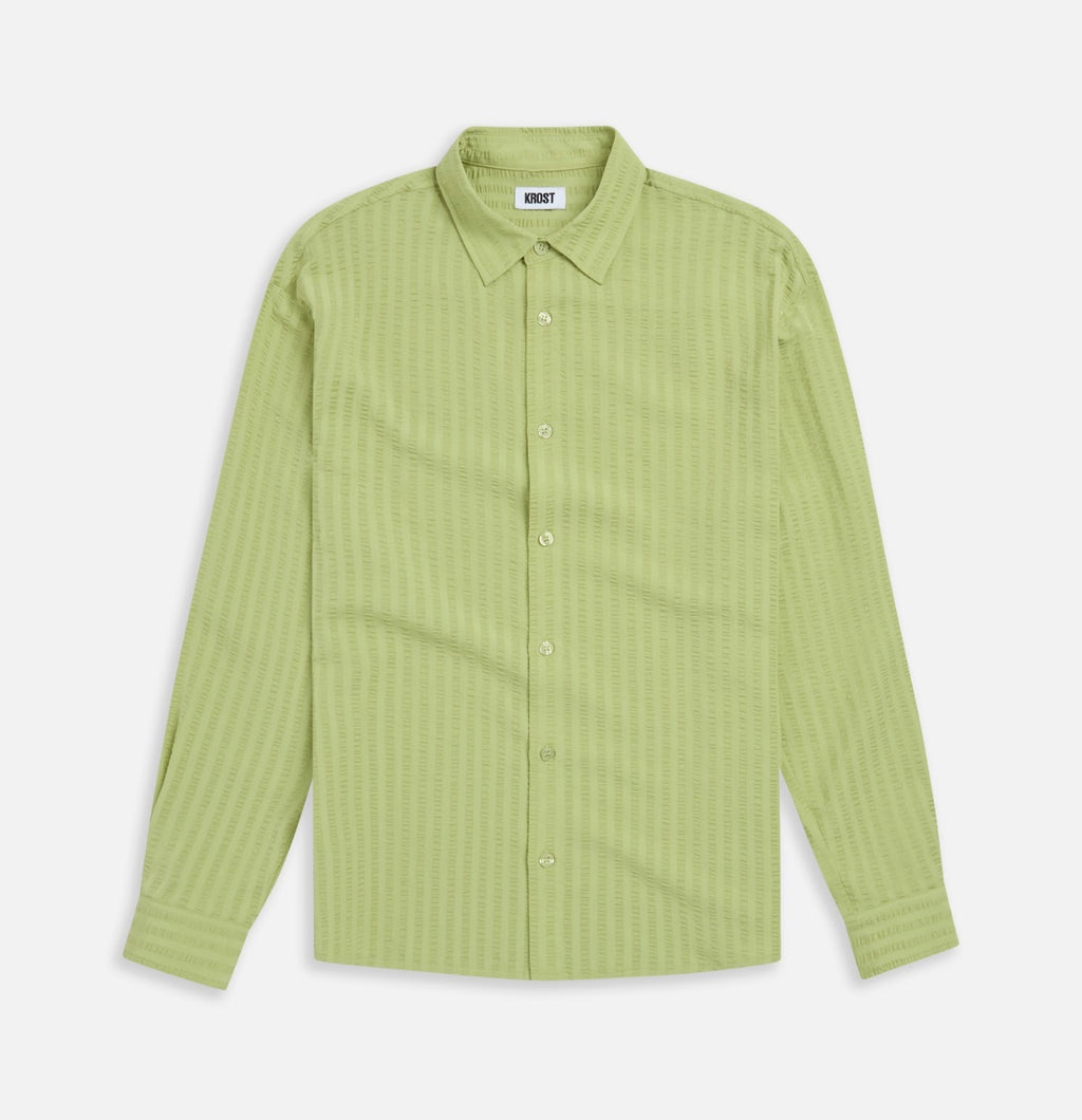 Krost Lime Green Button Up Shirt