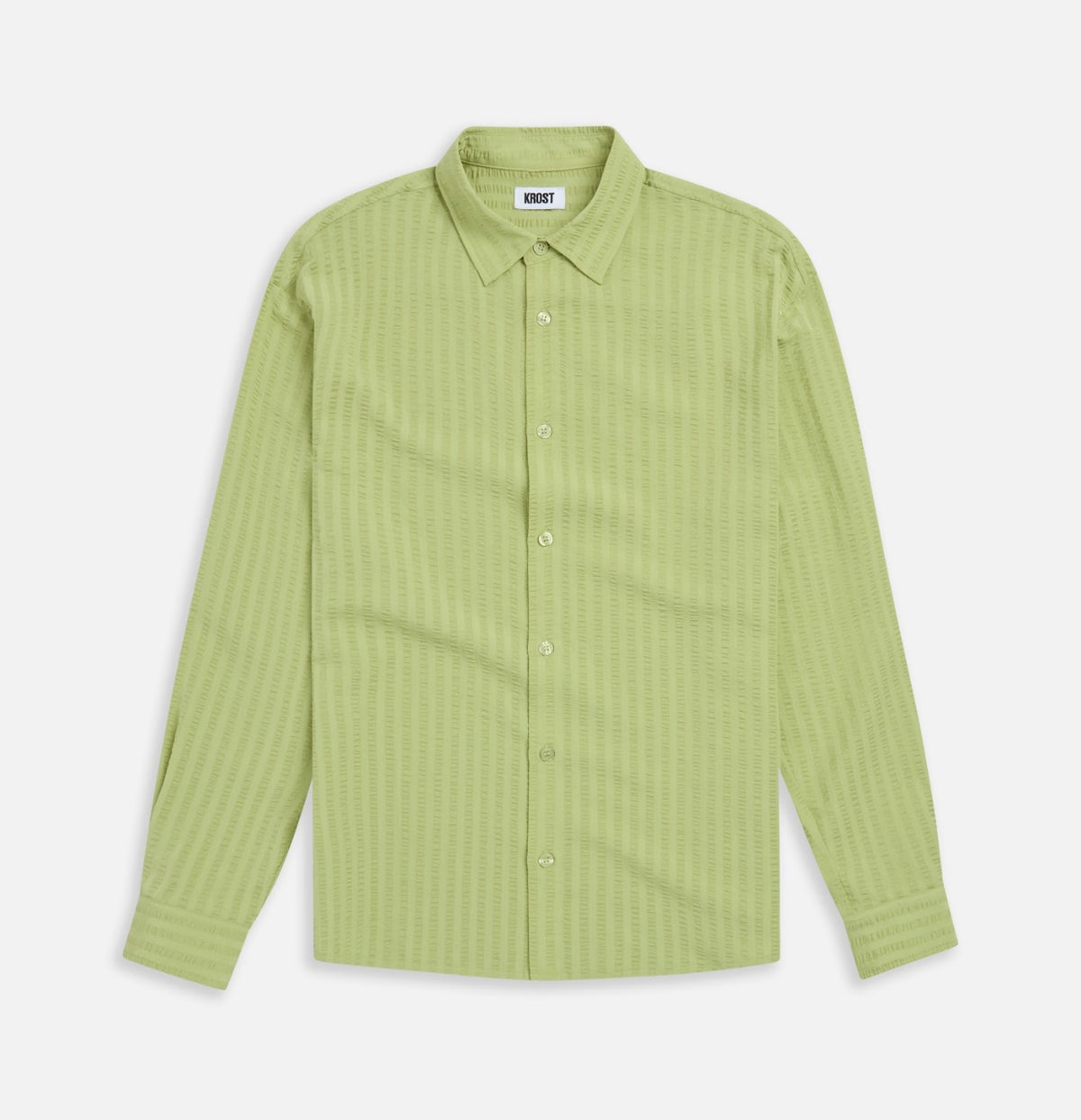 Krost Lime Green Button Up Shirt