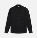 Krost Black Button Up Long Sleeve