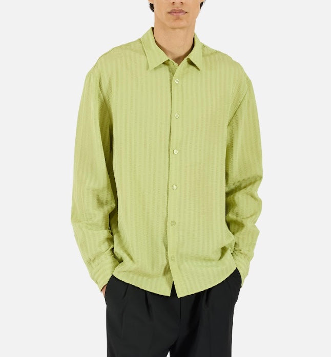 Krost Lime Green Button Up Shirt