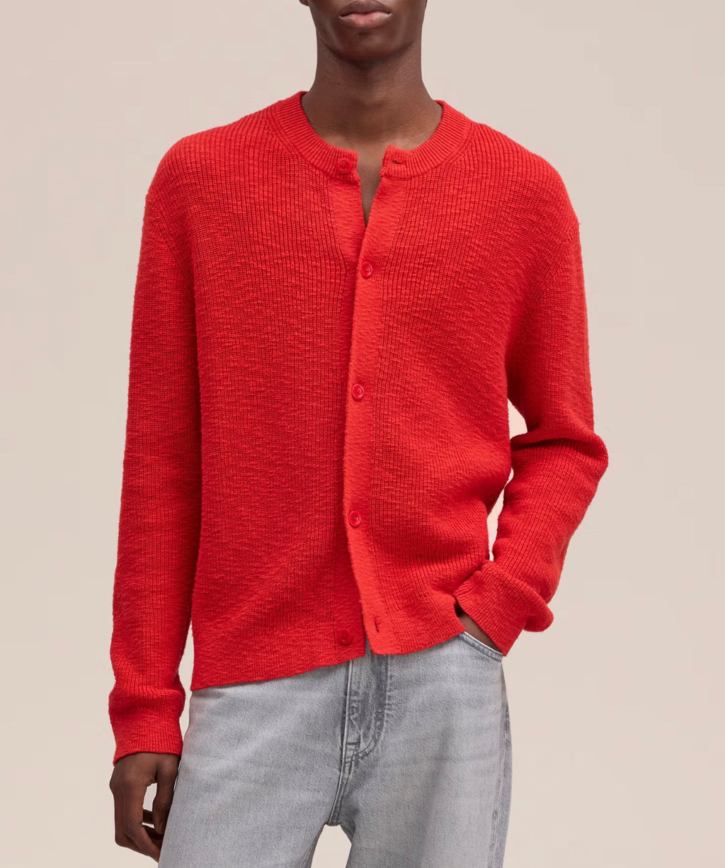 NN.07 Jasper Boucle Yarn Cardigan