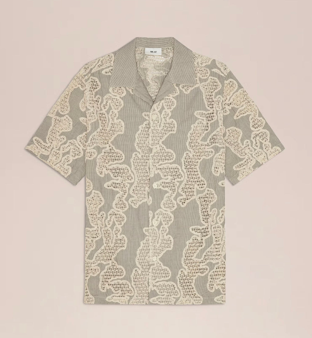 NN.07 Julio Embroidery Organic Cotton Shirt