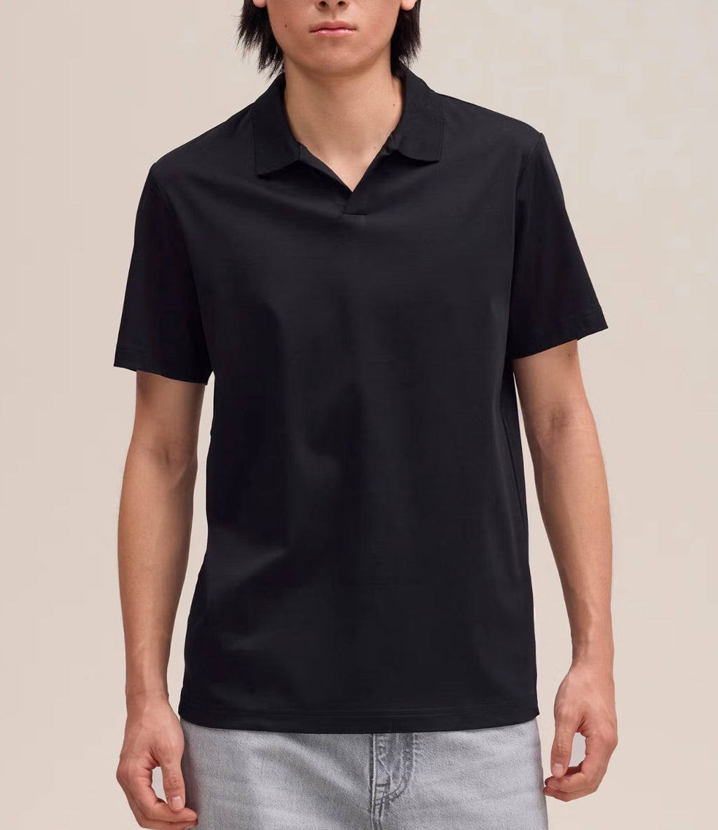 NN.07 Paul Open Collar Organic Cotton Polo