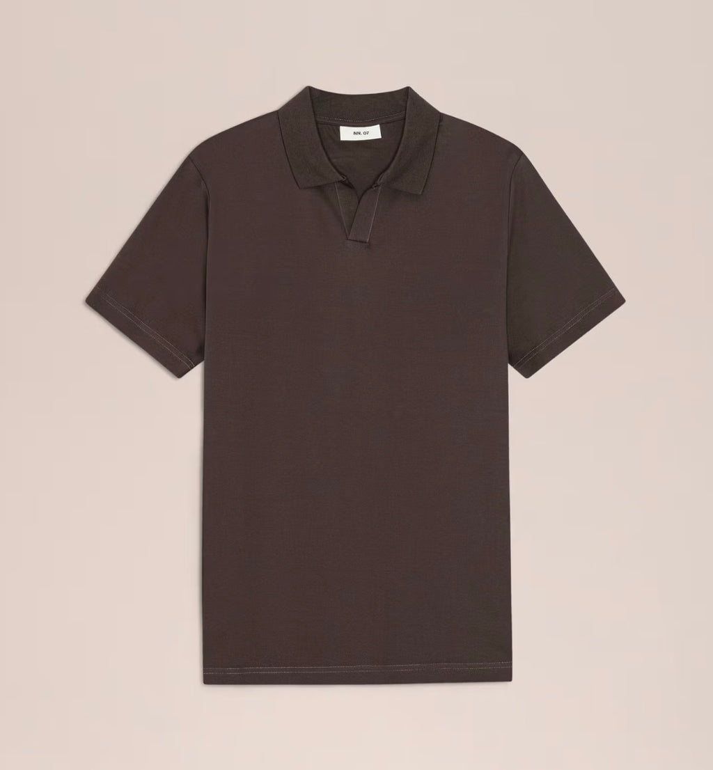NN.07 Paul Open Collar Organic Cotton Polo