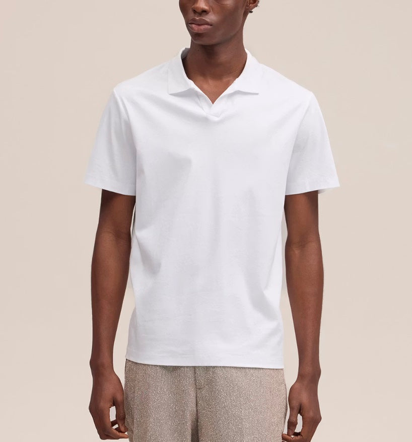 NN.07 Paul Open Collar Organic Cotton Polo
